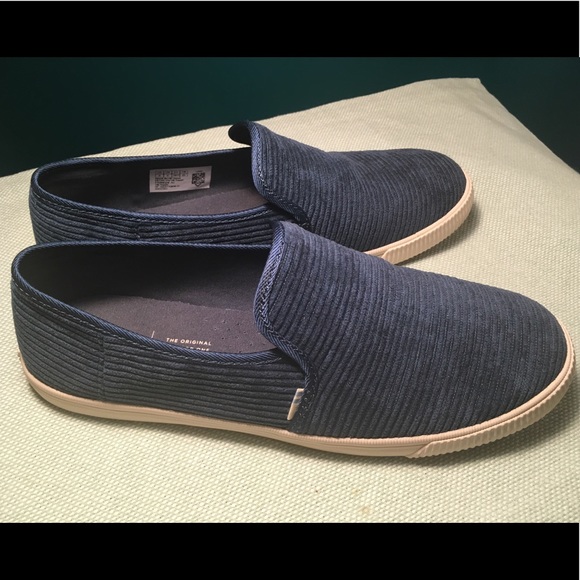 Toms Shoes - Toms Clemente Atlantic Corduroy Slip ons women 8